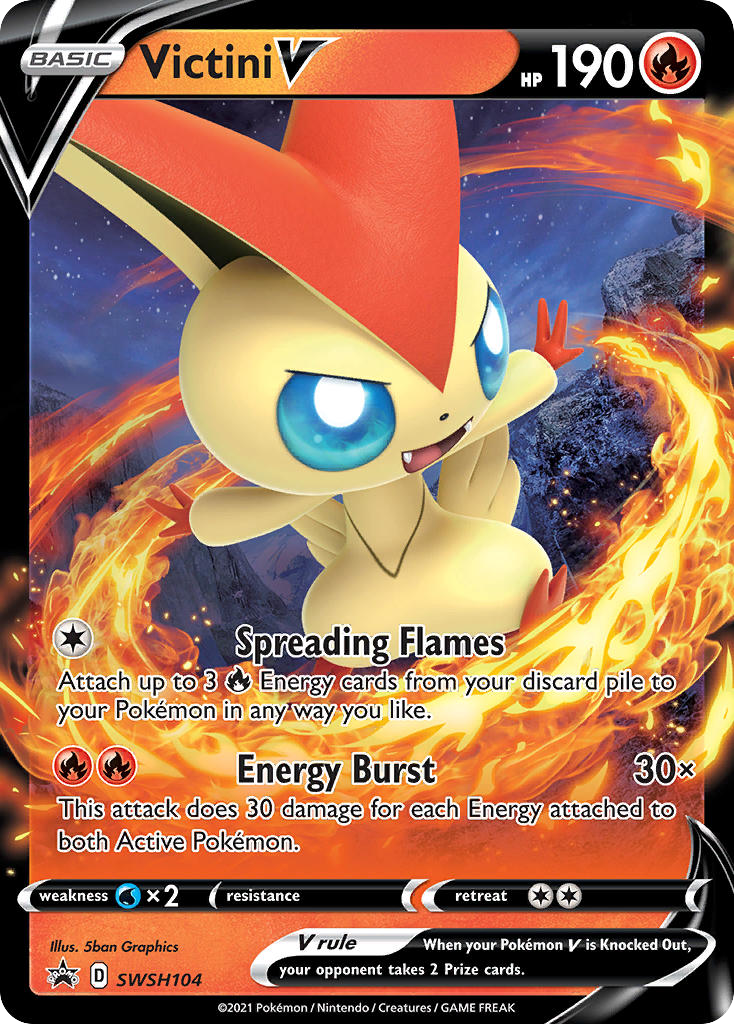 Victini V (SWSH104) [Sword & Shield: Black Star Promos] - Deck Out Gaming