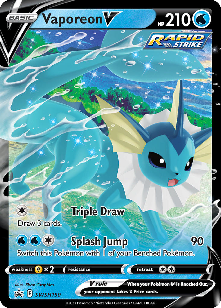 Vaporeon V (SWSH150) [Sword & Shield: Black Star Promos] - Deck Out Gaming