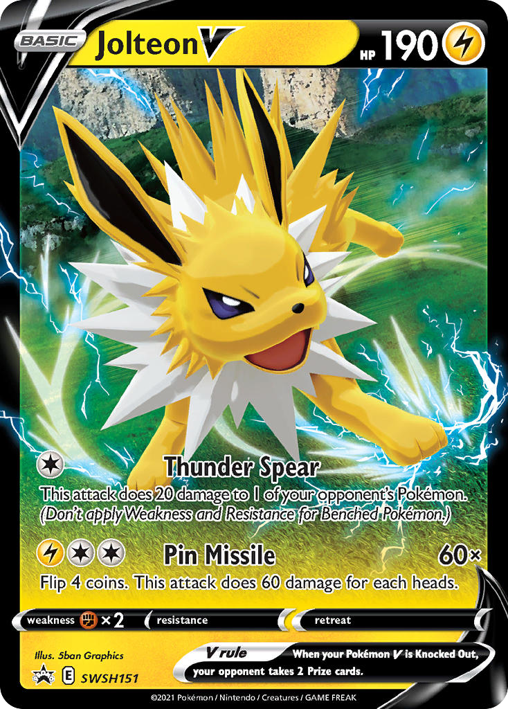 Jolteon V (SWSH151) [Sword & Shield: Black Star Promos] - Deck Out Gaming