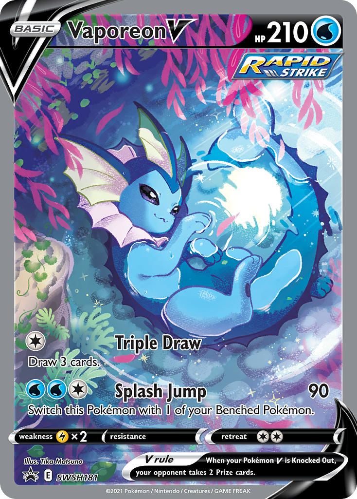 Vaporeon V (SHSH181) [Sword & Shield: Black Star Promos] - Deck Out Gaming