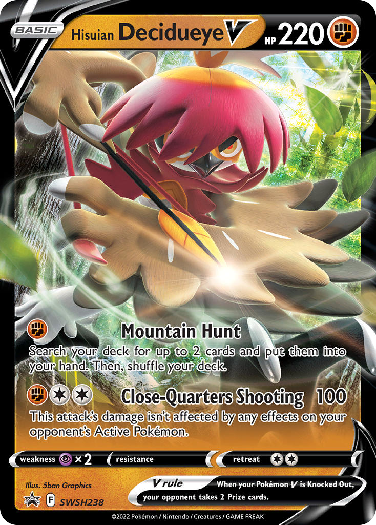 Hisuian Decidueye V (SWSH238) [Sword & Shield: Black Star Promos] - Deck Out Gaming