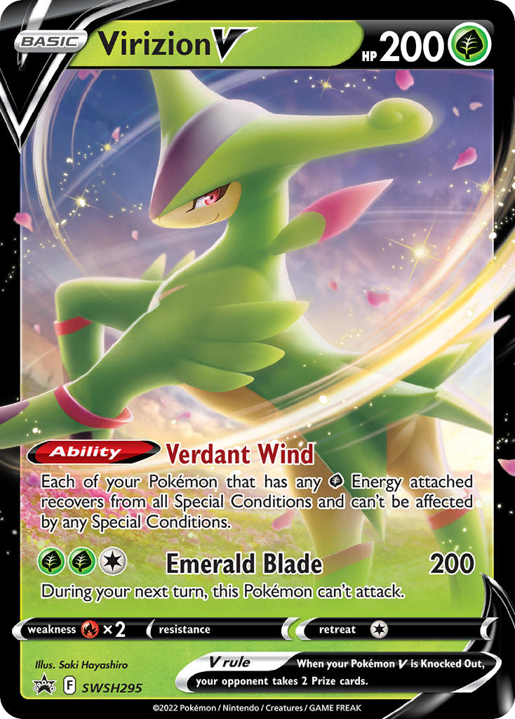 Virizion V (SWSH295) [Sword & Shield: Black Star Promos] - Deck Out Gaming