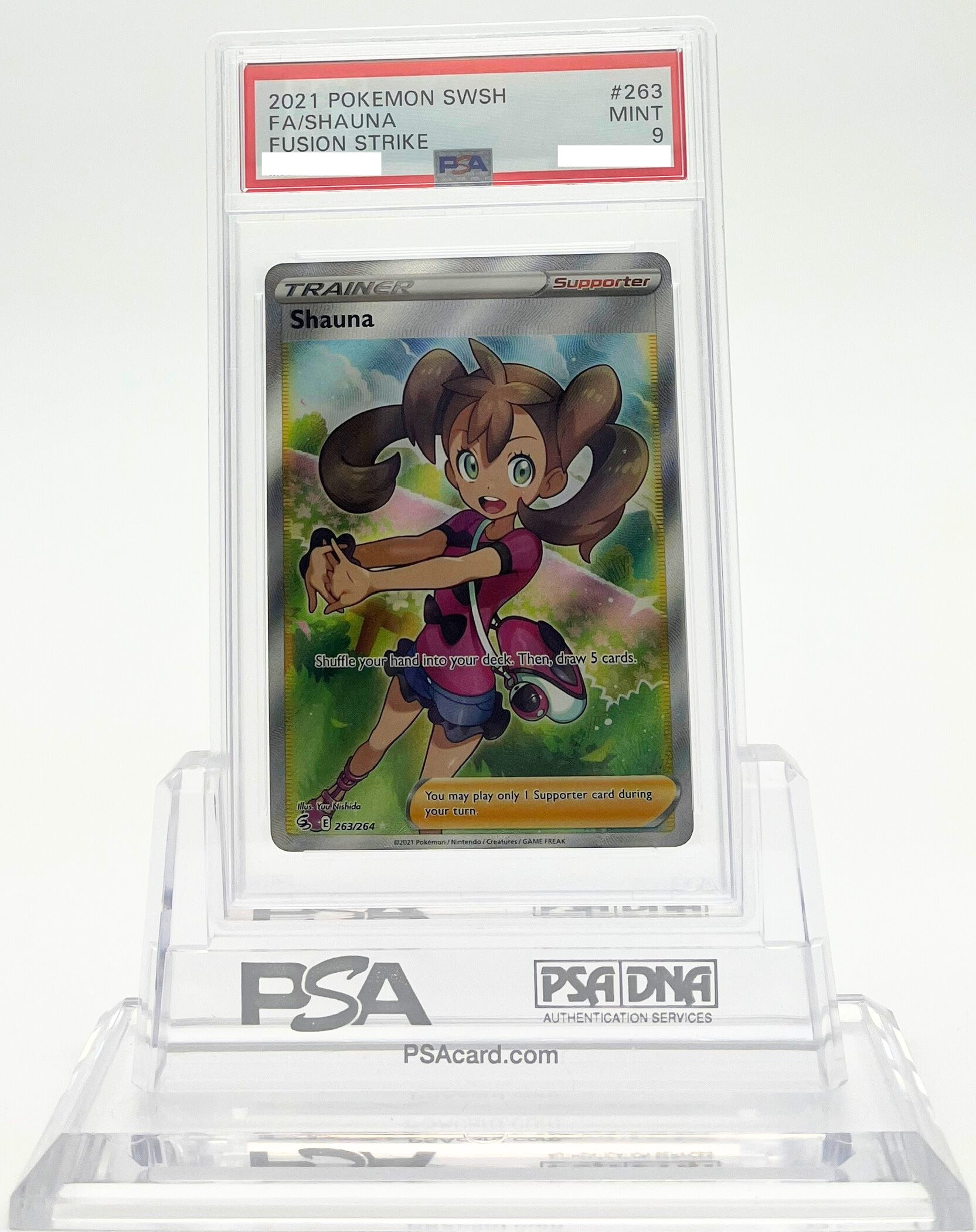 Shauna - Fusion Strike - 263 - PSA 9 - Deck Out Gaming