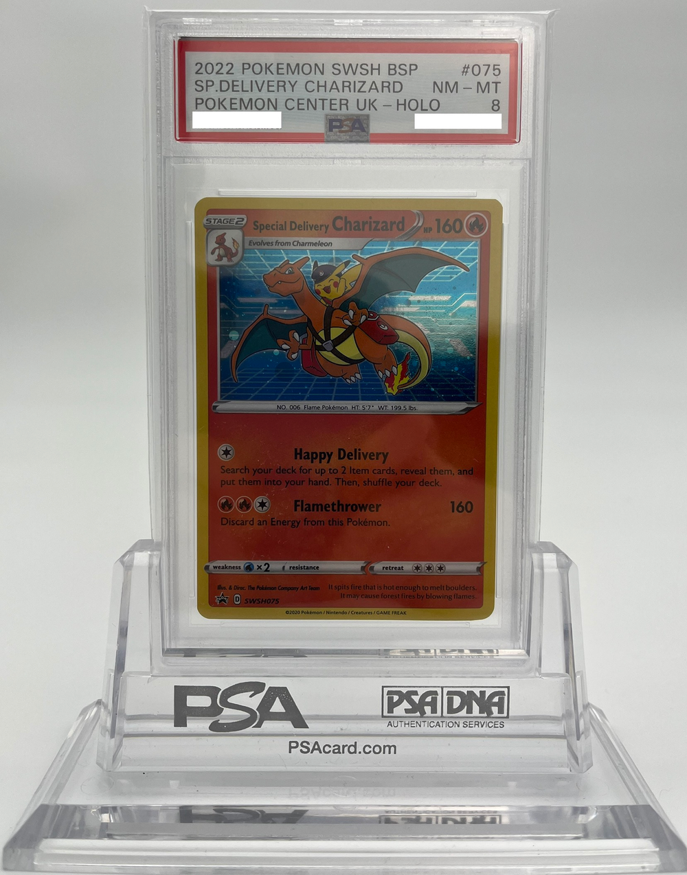 Special Delivery Charizard - SWSH Promos - SWSH075 - PSA 8 - Deck Out Gaming