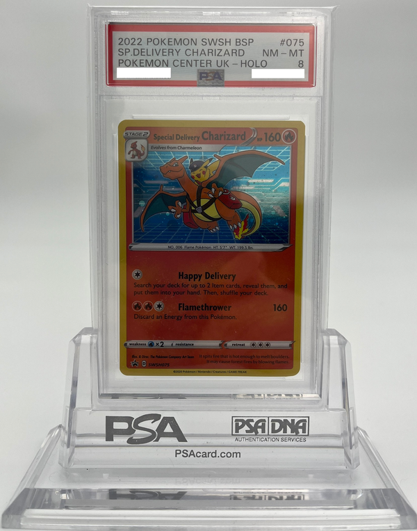 Special Delivery Charizard - SWSH Promos - SWSH075 - PSA 8 - Deck Out Gaming