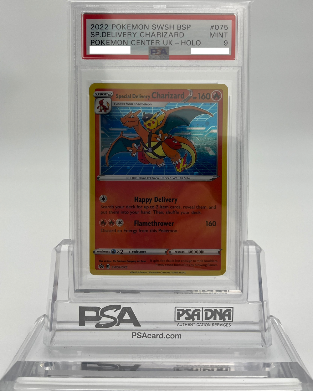 Special Delivery Charizard - SWSH Promos - SWSH075 - PSA 9 - Deck Out Gaming