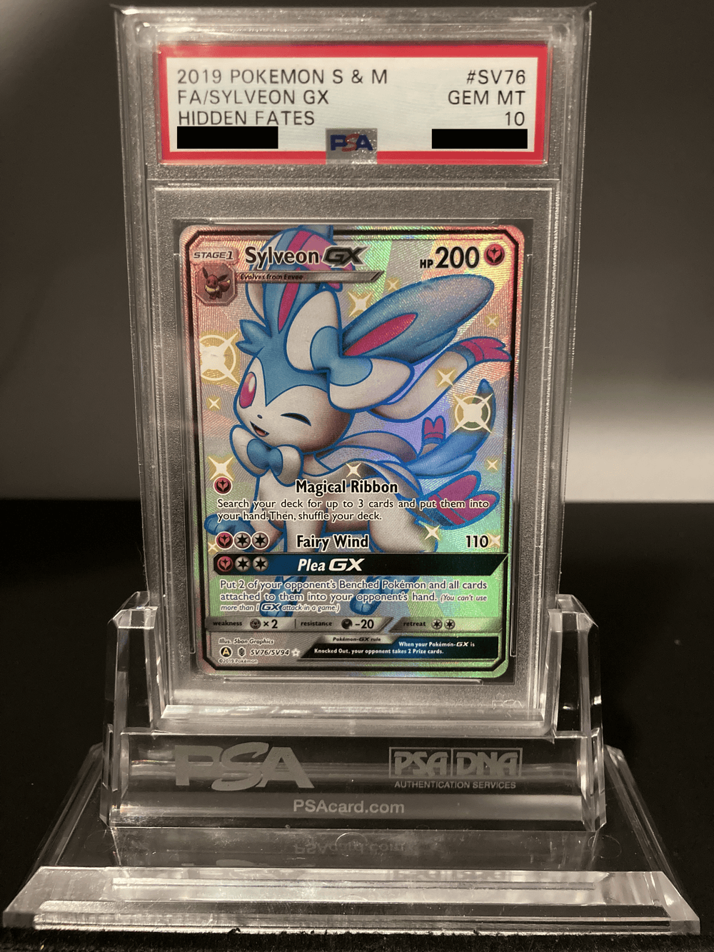 Sylveon GX - Hidden Fates - SV76 - PSA 10 - Deck Out Gaming