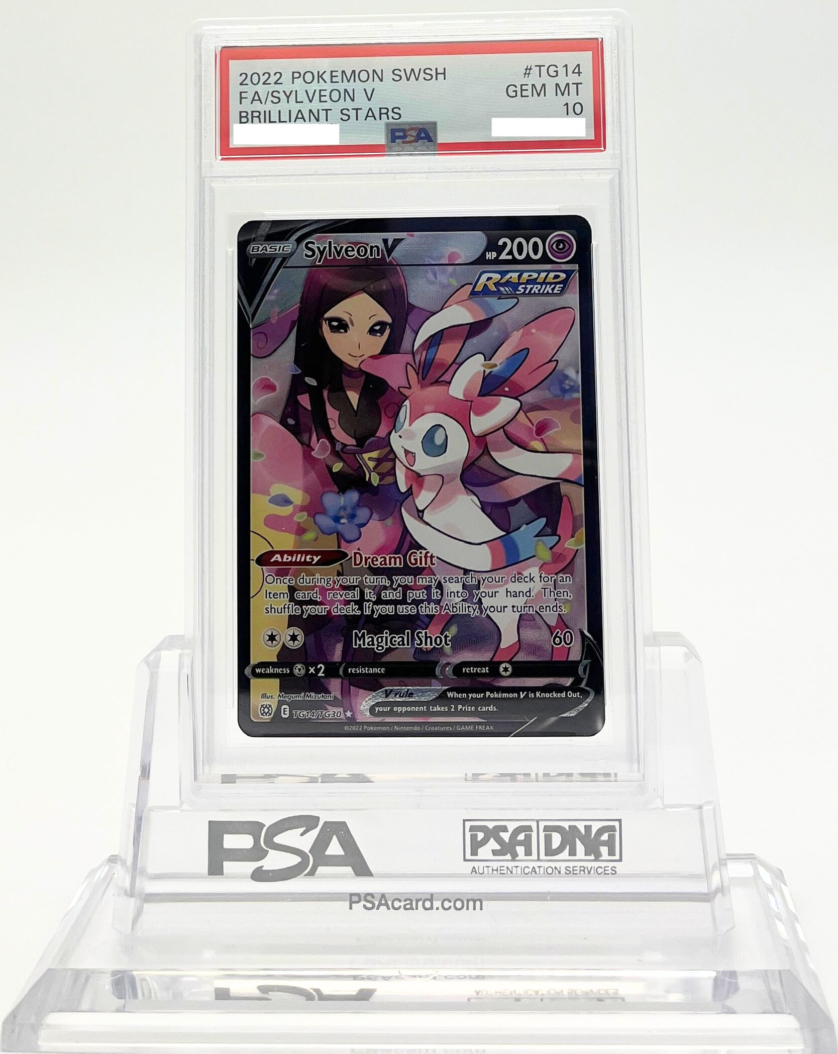 Sylveon V - Brilliant Stars - TG14 - PSA 10 - Deck Out Gaming