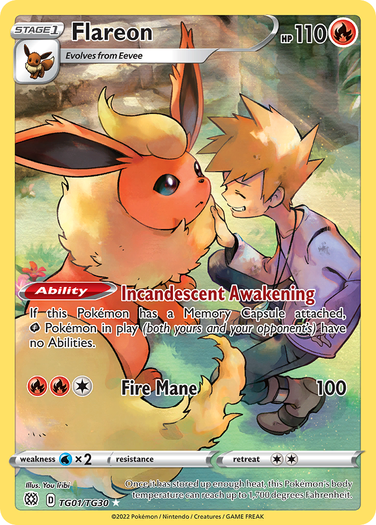 Flareon (TG01/TG30) [Sword & Shield: Brilliant Stars] - Deck Out Gaming