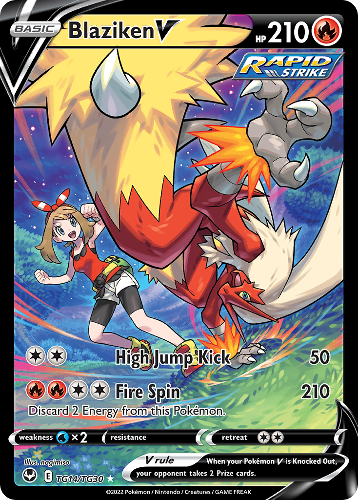 Blaziken V (TG14/TG30) [Sword & Shield: Silver Tempest] - Deck Out Gaming