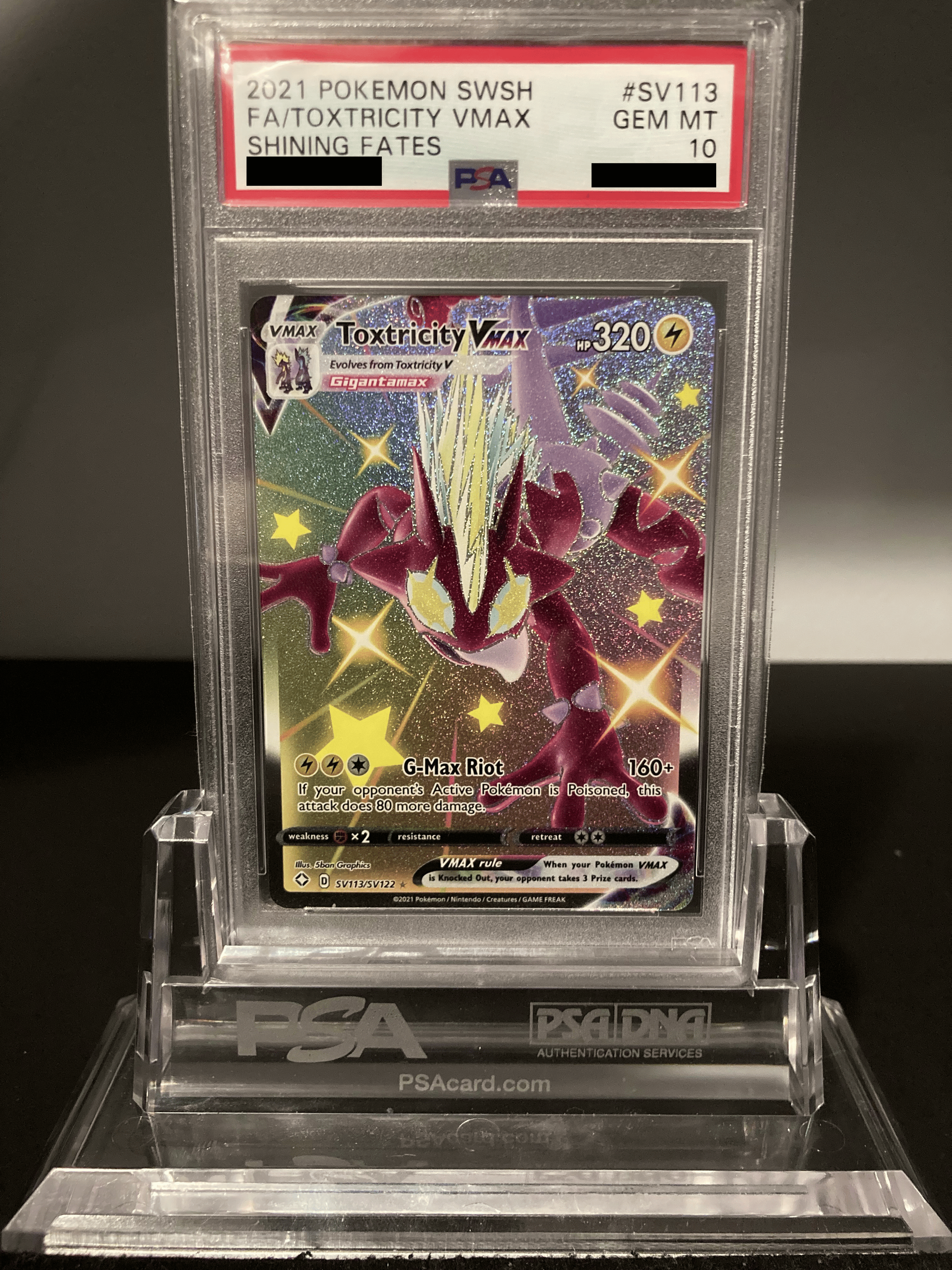 Toxtricity VMAX - Shining Fates - SV113 - PSA 10 - Deck Out Gaming