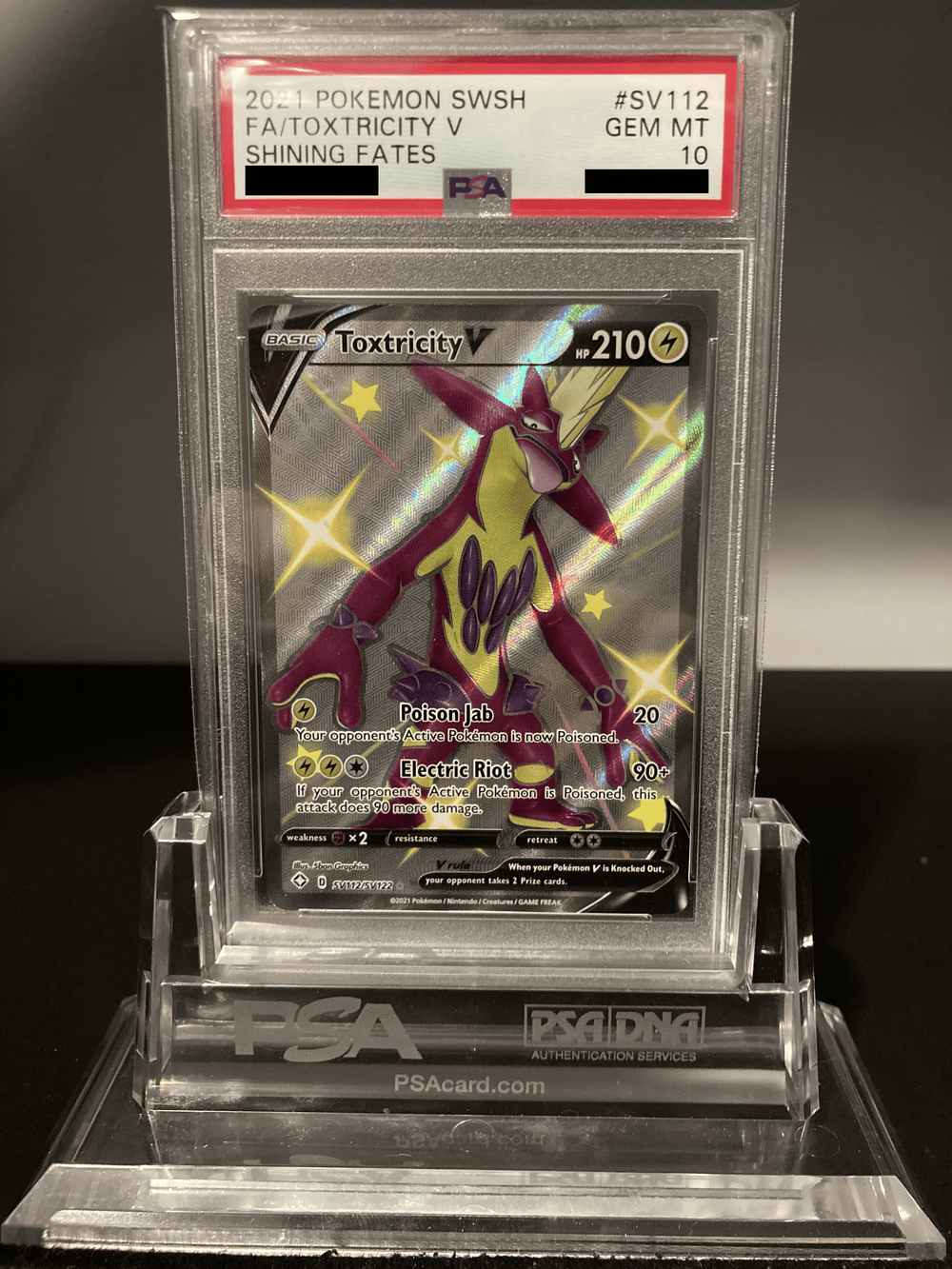 Toxtricity V - Shining Fates - SV112 - PSA 10 - Deck Out Gaming