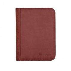 Ultra Pro 4-Pocket Suede Zippered Premium PRO-Binder - Ruby - Deck Out Gaming