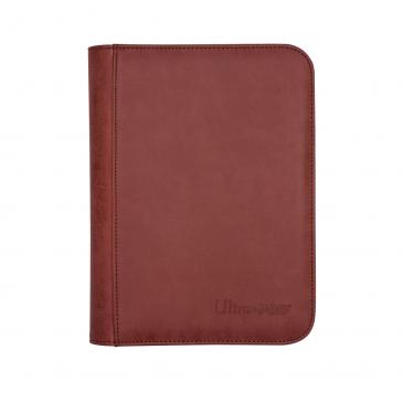 Ultra Pro 4-Pocket Suede Zippered Premium PRO-Binder - Ruby - Deck Out Gaming