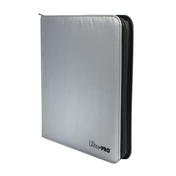 Ultra Pro 12-Pocket Zippered PRO-Binder - Silver (Fire Resistant Cover)