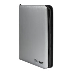 Ultra Pro 9-Pocket Zippered PRO-Binder - Silver (Fire Resistant Cover) - Deck Out Gaming