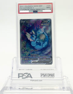 Vaporeon V - SWSH Promos - SWSH181 - PSA 9 - Deck Out Gaming