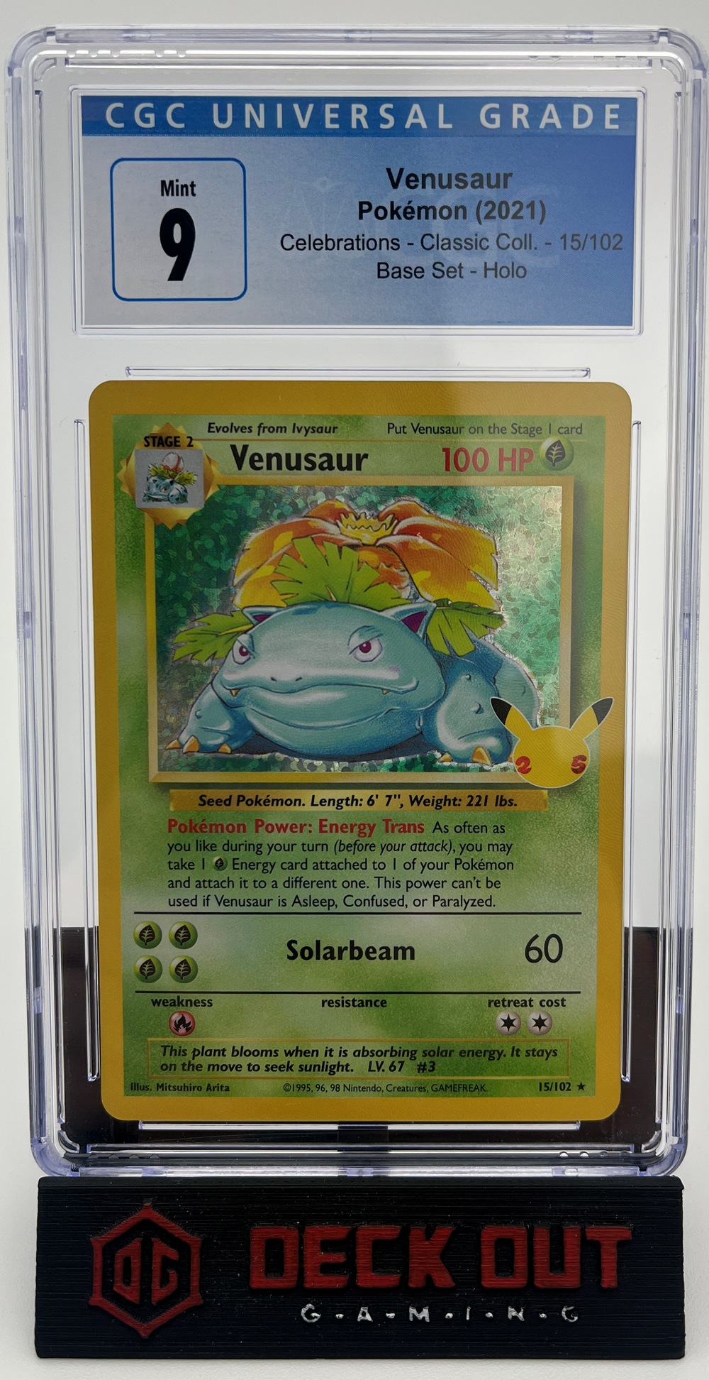 Venusaur - Celebrations Classic Collection - 15 - CGC 9