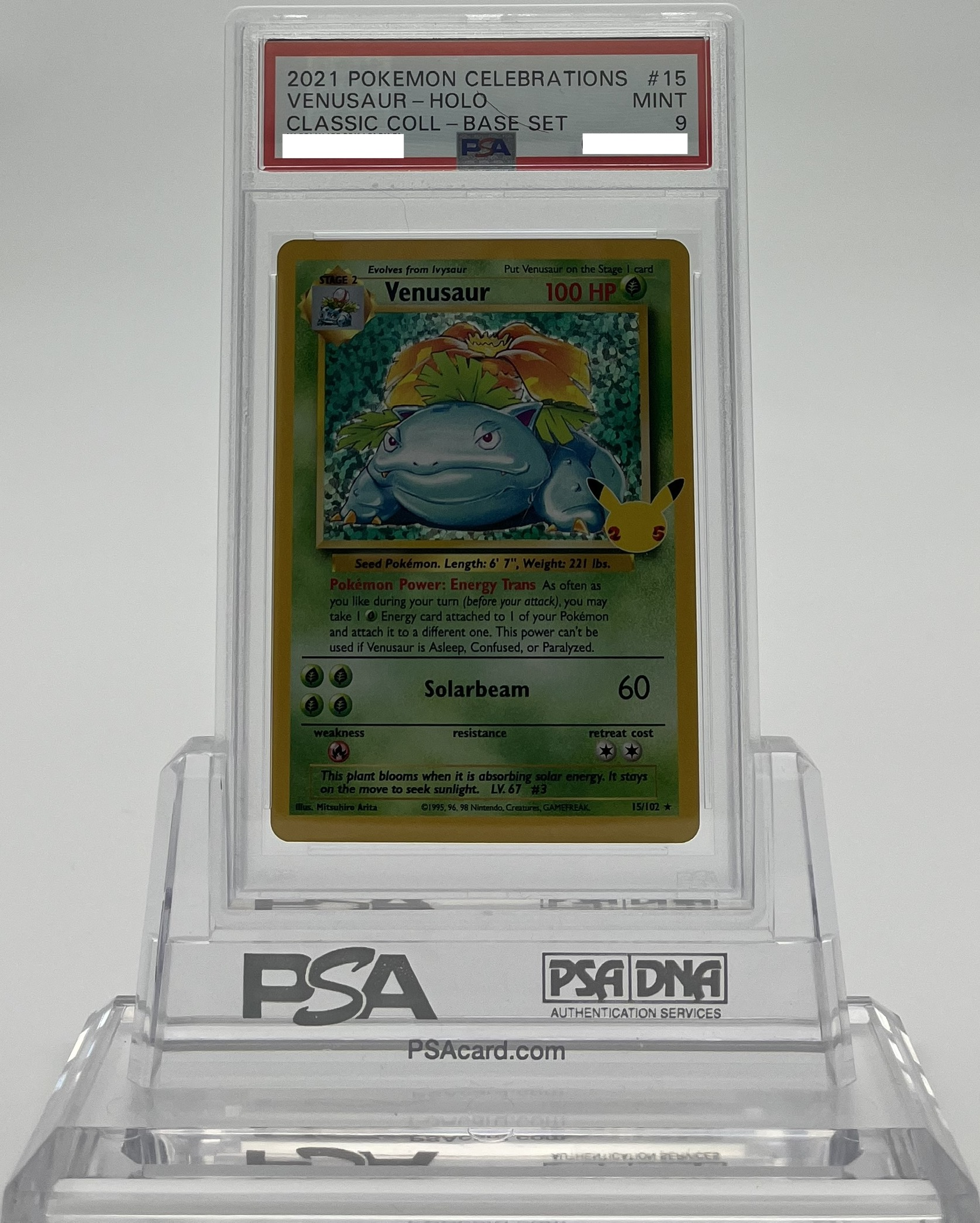 Venusaur - Celebrations Classic Collection - 15 - PSA 9 - Deck Out Gaming