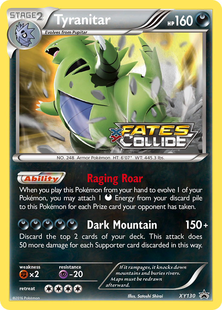 Tyranitar (Prerelease) (XY130) [XY Promos] - Deck Out Gaming