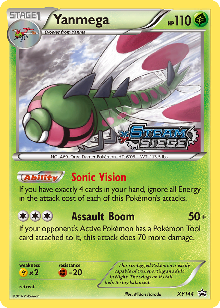 Yanmega (XY Steam Siege Prerelease) (XY144) [XY Promos] - Deck Out Gaming