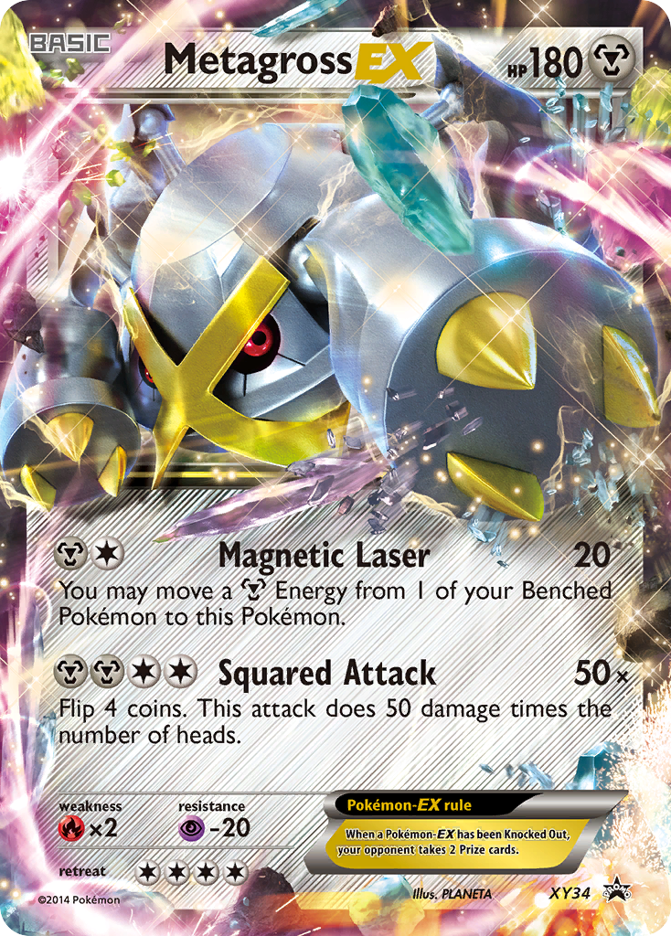 Metagross EX (Shiny) (XY34) [XY Promos] - Deck Out Gaming