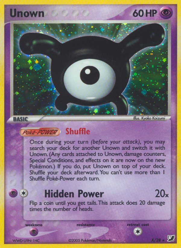 Unown (X) [EX: Unseen Forces] - Deck Out Gaming