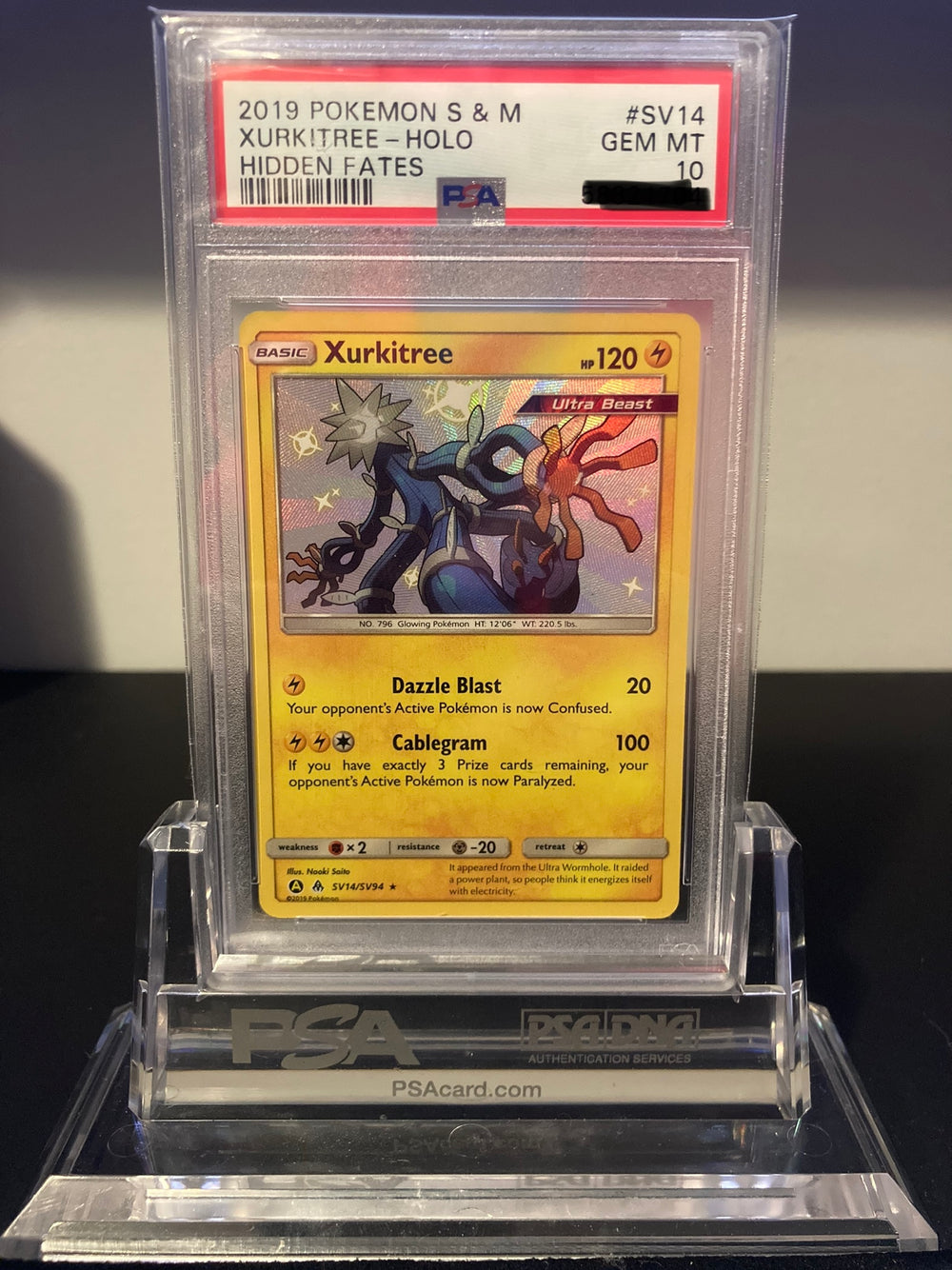 Xurkitree - Hidden Fates - SV14 - PSA 10 - Deck Out Gaming