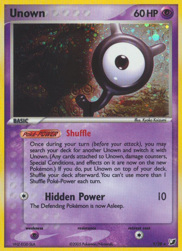 Unown (Y) [EX: Unseen Forces] - Deck Out Gaming