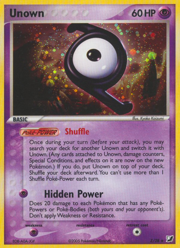 Unown (Z) [EX: Unseen Forces] - Deck Out Gaming