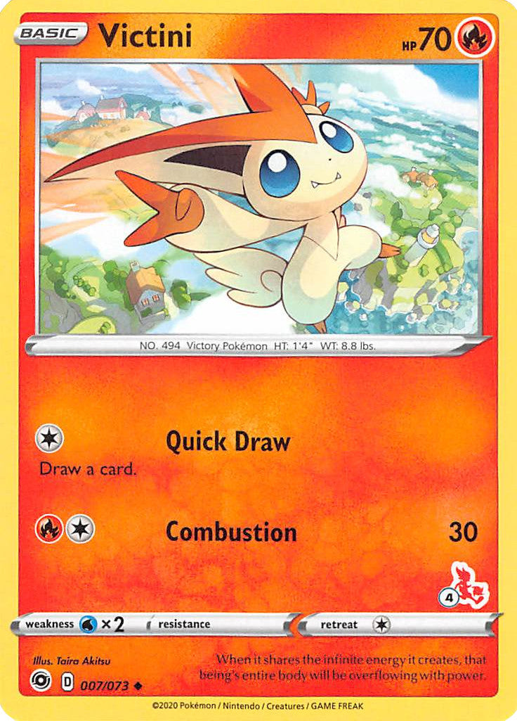 Victini (007/073) (Cinderace Stamp #4) [Battle Academy 2022] - Deck Out Gaming