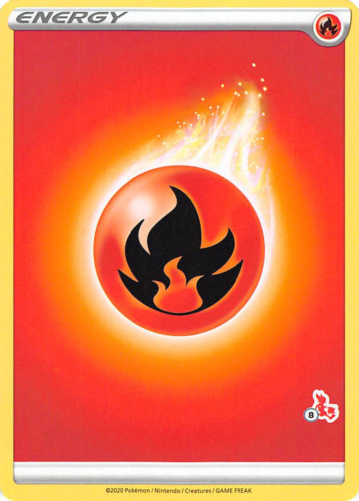 Fire Energy (Cinderace Stamp #8) [Battle Academy 2022] - Deck Out Gaming