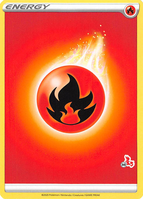 Fire Energy (Cinderace Stamp #38) [Battle Academy 2022] - Deck Out Gaming