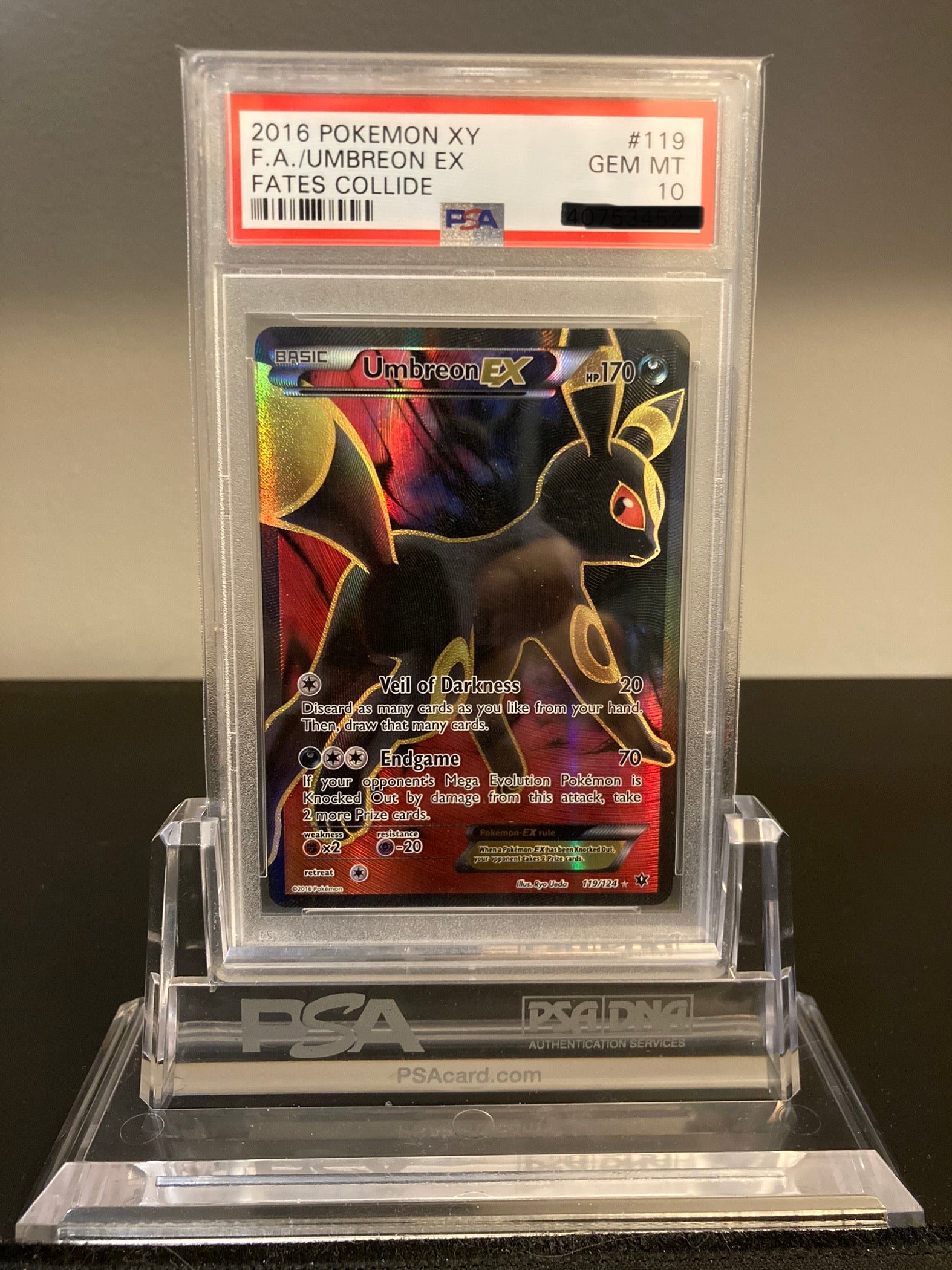 Umbreon EX - Fates Collide - 119 - PSA 10 - Deck Out Gaming