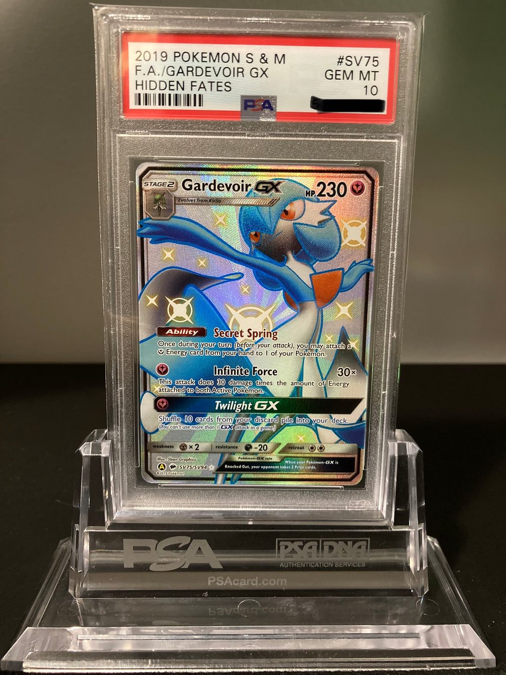 Gardevoir GX - Hidden Fates - SV75 - PSA 10 - Deck Out Gaming