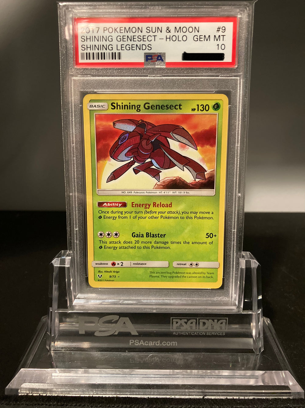 Shining Genesect - Shining Legends - 9 - PSA 10 - Deck Out Gaming