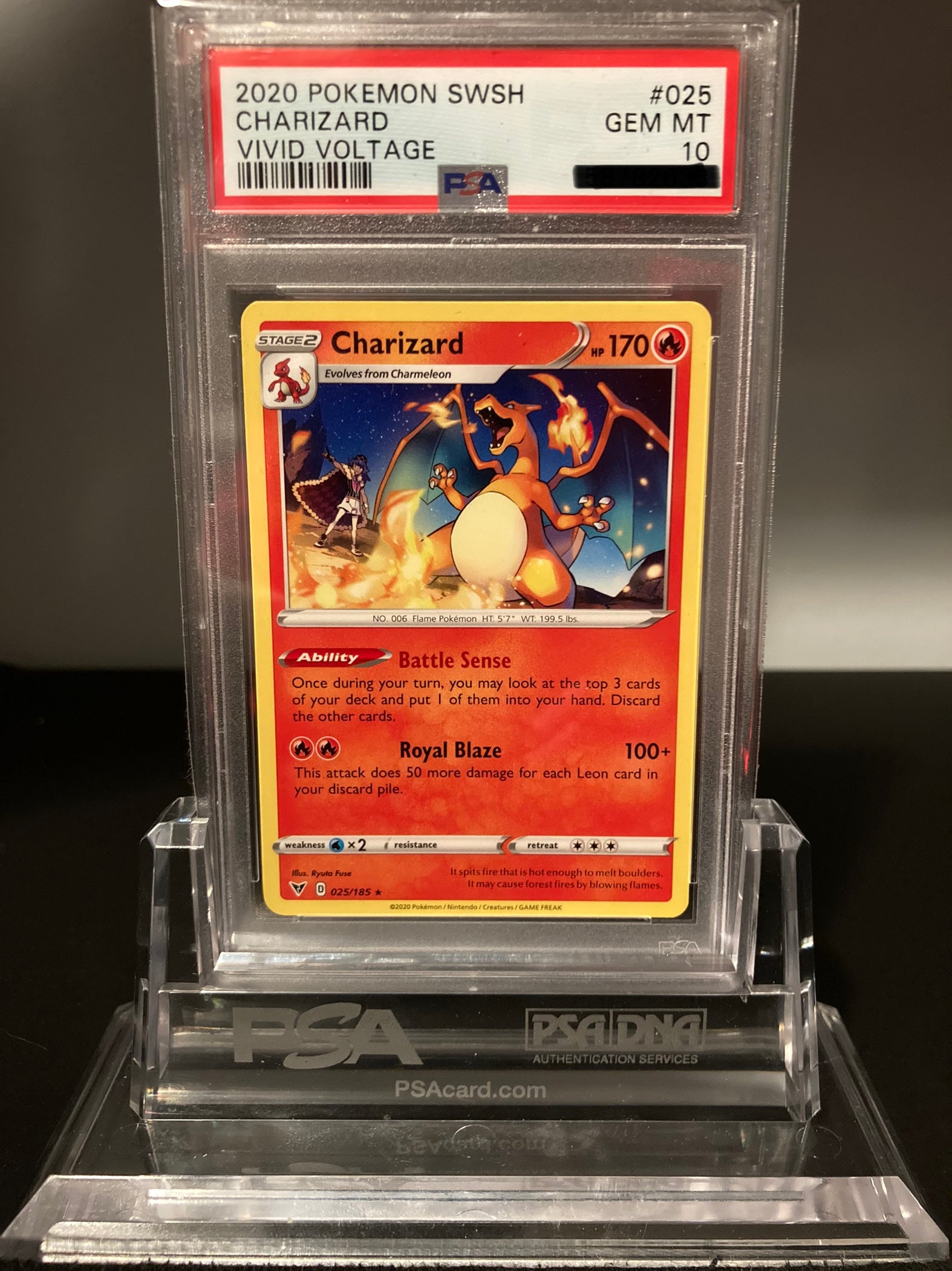 Charizard - Vivid Voltage - 25 - PSA 10 - Deck Out Gaming