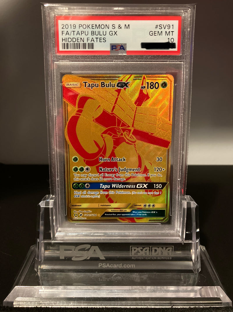 Tapu Bulu GX - Hidden Fates - SV91 - PSA 10 - Deck Out Gaming