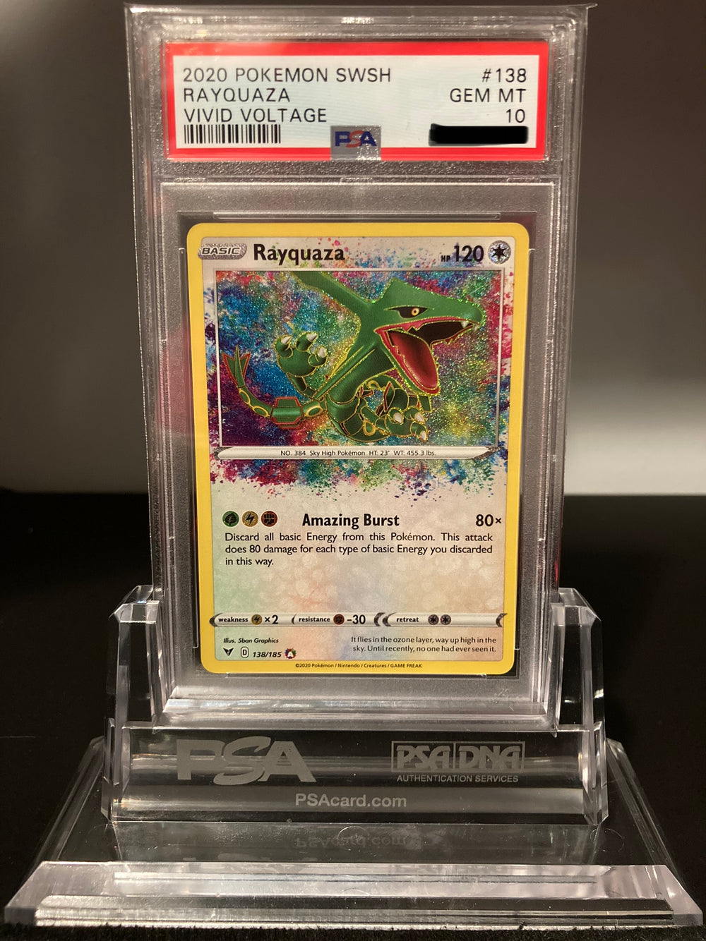 Rayquaza - Vivid Voltage - 138 - PSA 10 - Deck Out Gaming