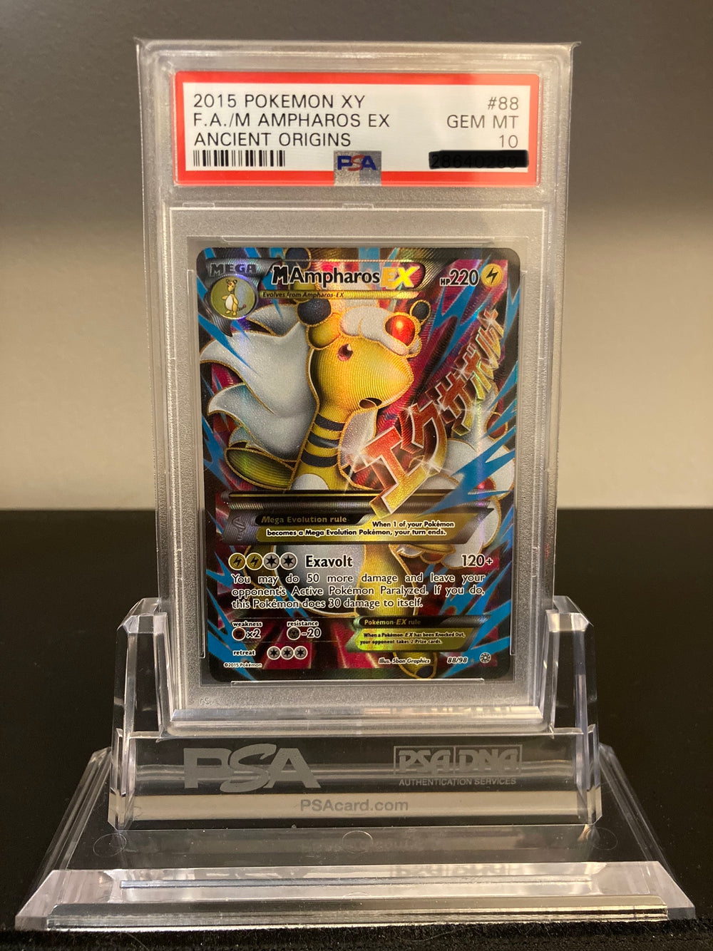 M Ampharos EX - Ancient Origins - 88 - PSA 10 - Deck Out Gaming