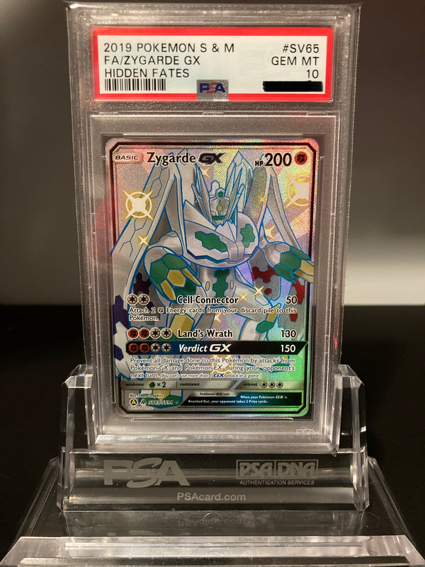 Zygarde GX - Hidden Fates - SV65 - PSA 10 - Deck Out Gaming