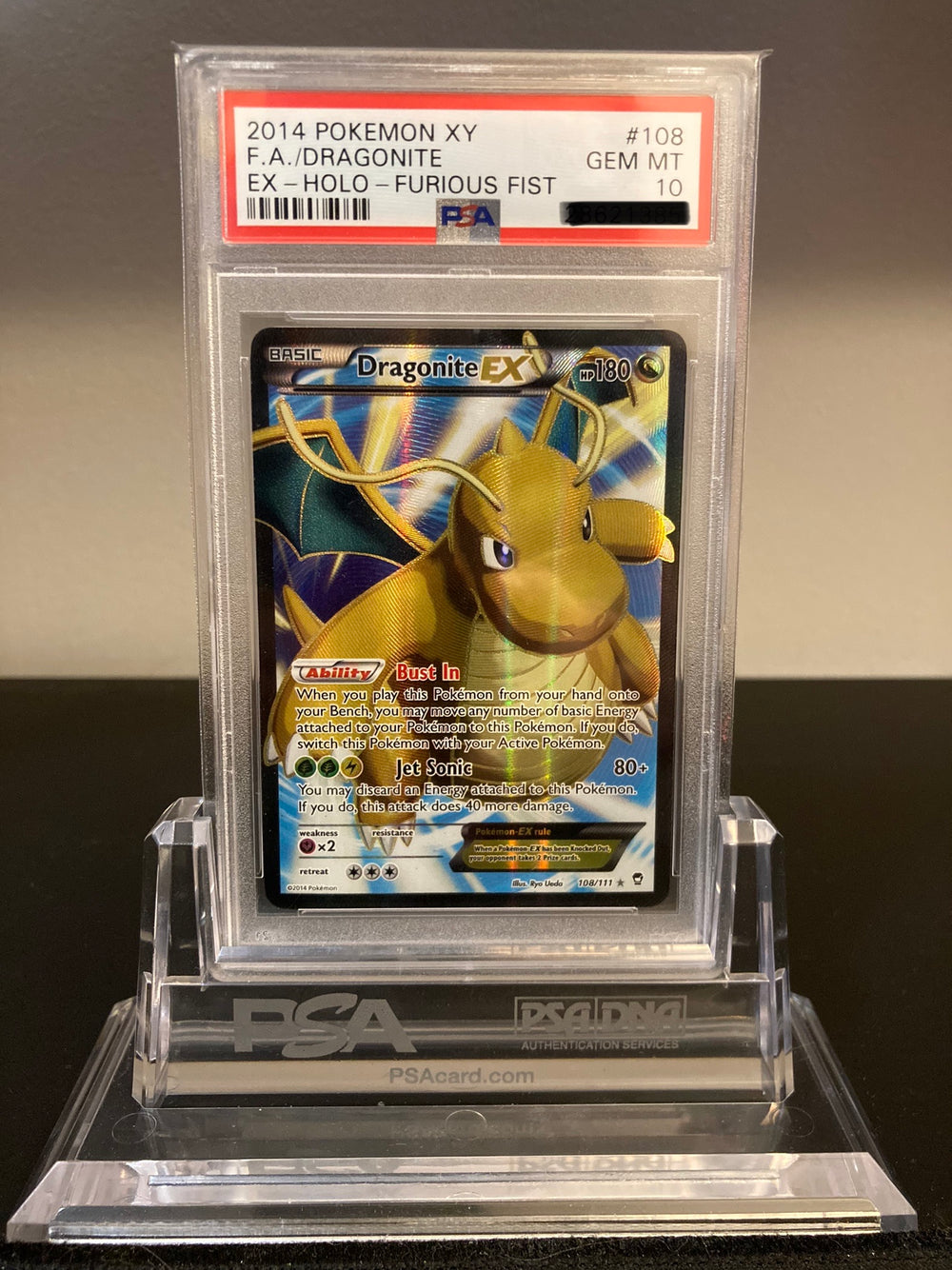 Dragonite EX - Furious Fists - 108 - PSA 10 - Deck Out Gaming