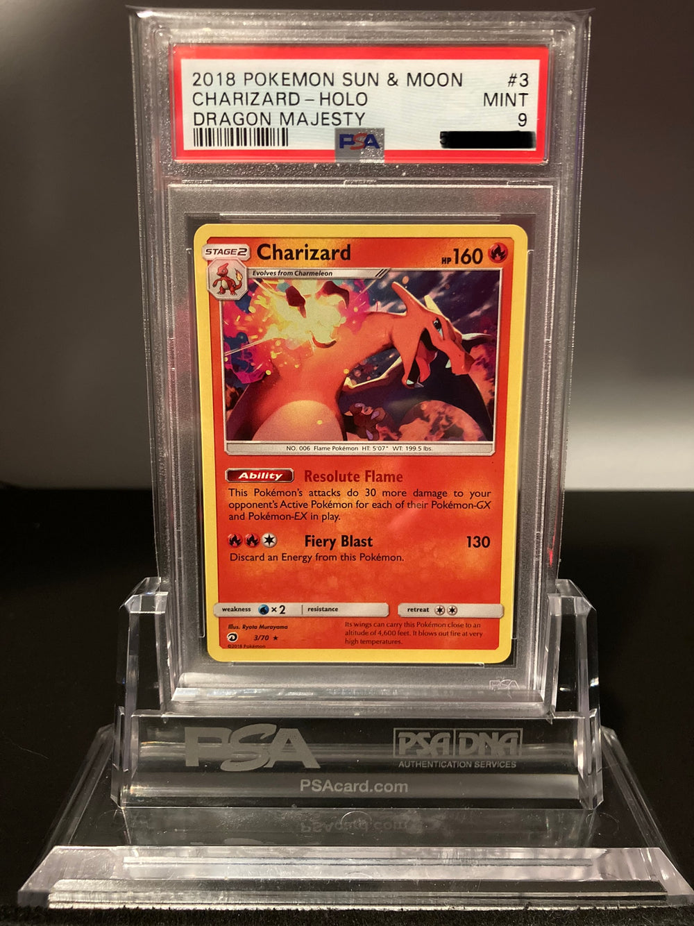 Charizard - Dragon Majesty - 3 - PSA 9 - Deck Out Gaming