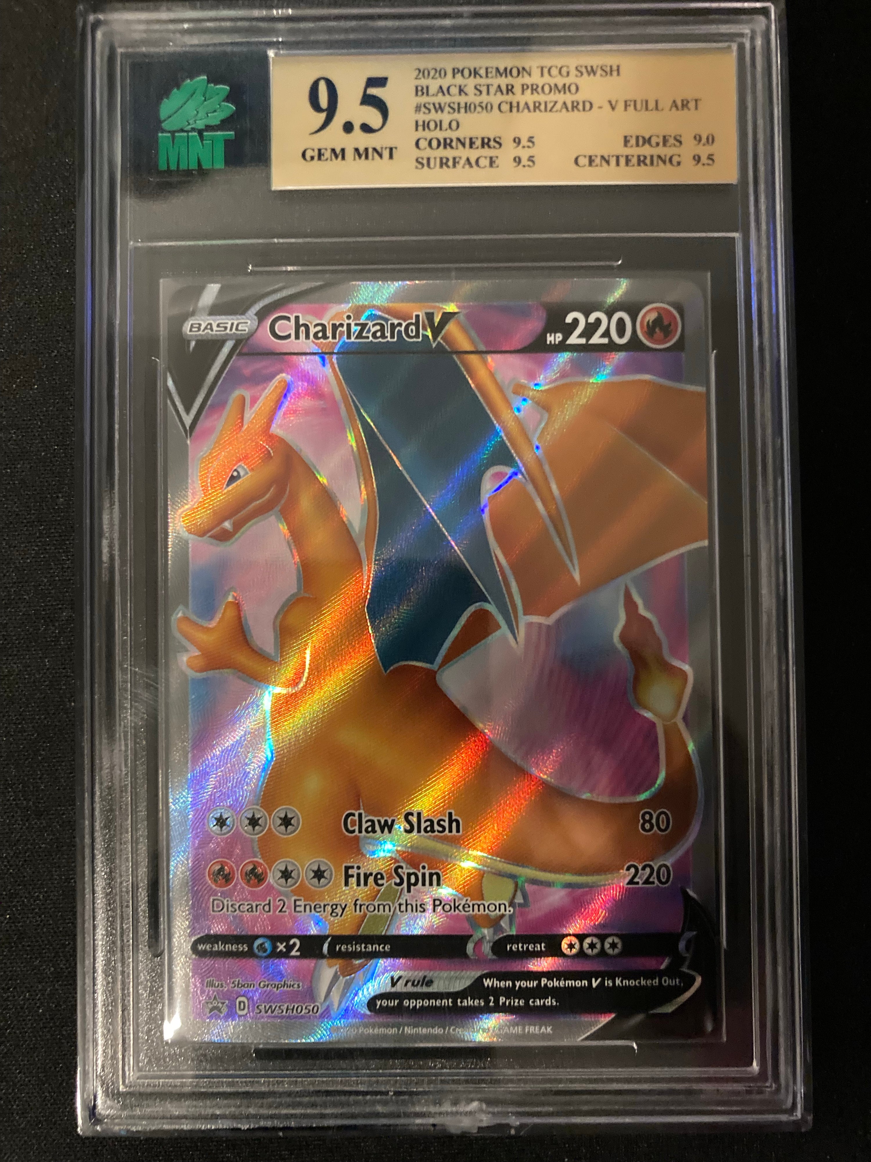 Charizard V - SWSH Promos - SWSH050 - MNT 9.5 (9.5/9.5/9.0/9.5) - Deck Out Gaming