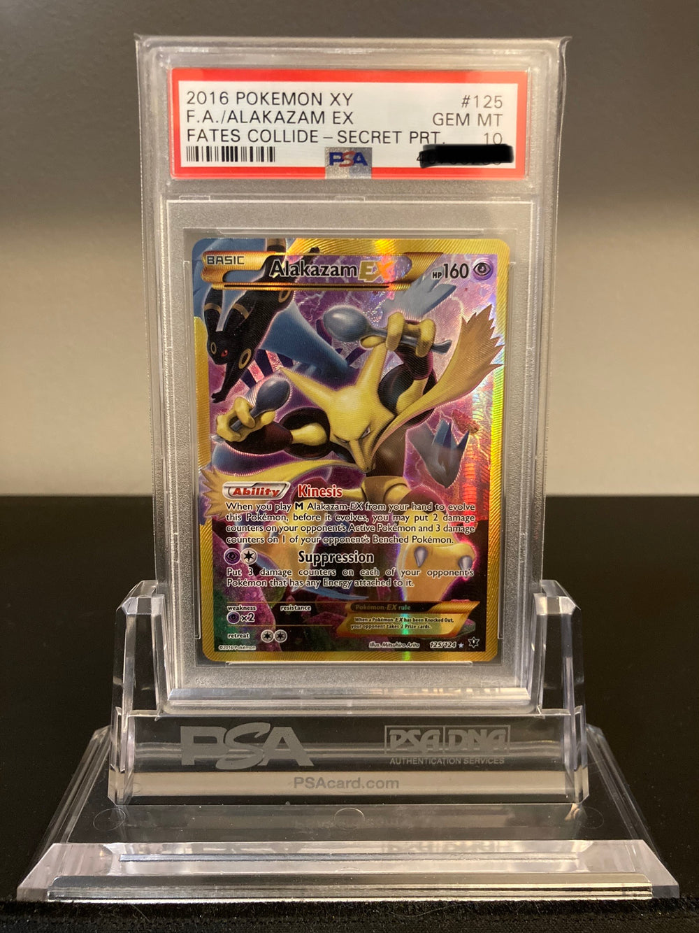 Alakazam EX - Fates Collide - 125 - PSA 10 - Deck Out Gaming