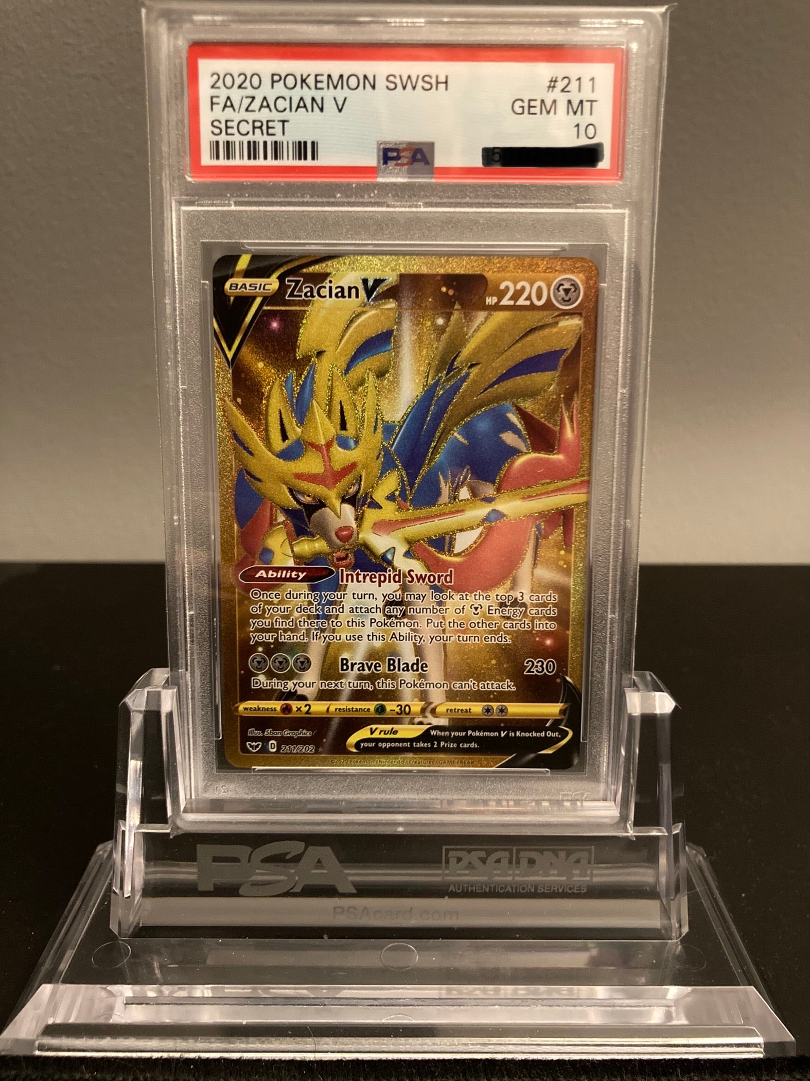 Zacian V - Sword & Shield - 211 - PSA 10 - Deck Out Gaming