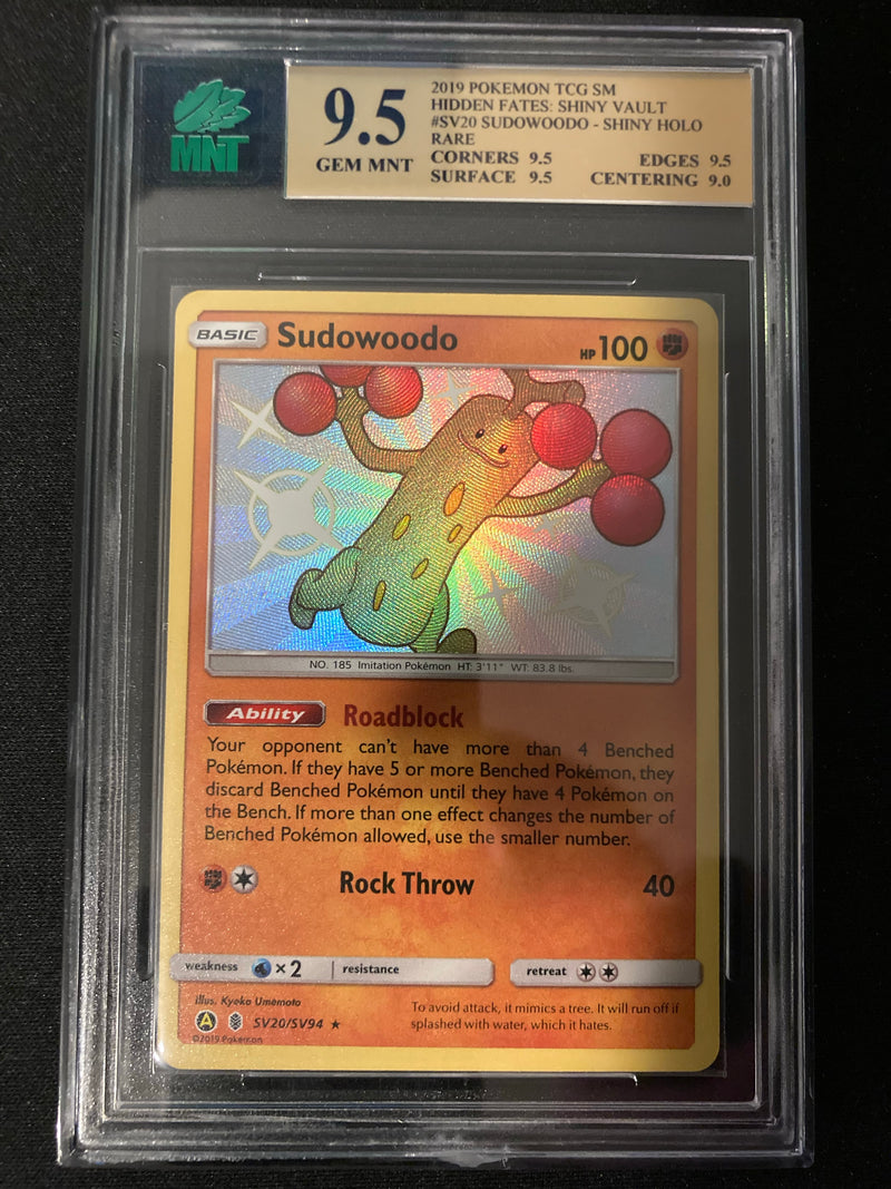 Sudowoodo - Hidden Fates Shiny Vault - SV20 - MNT 9.5 (9.5/9.5/9.5/9.0) - Deck Out Gaming