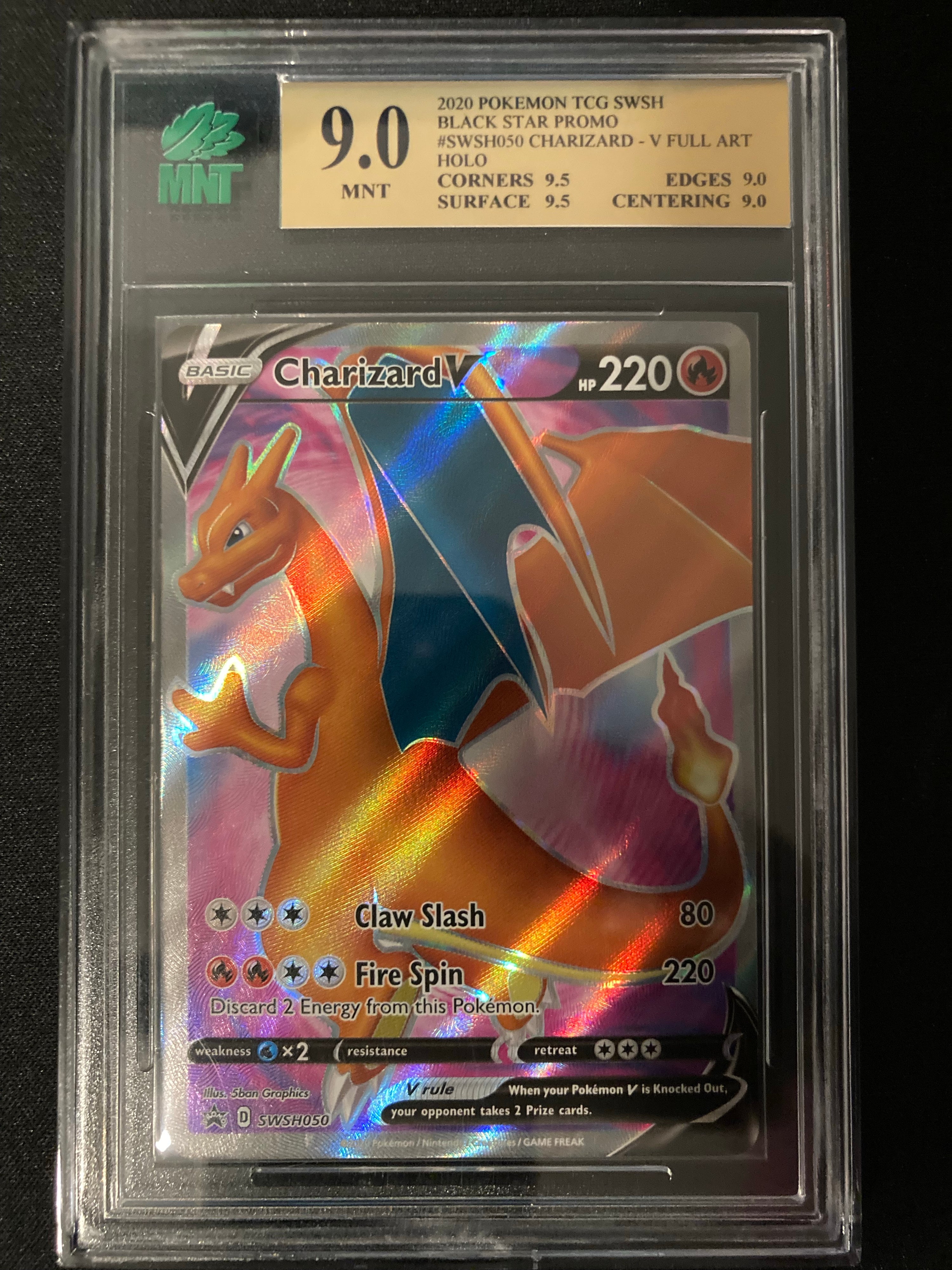 Charizard V - SWSH Promos - SWSH050 - MNT 9.0 (9.5/9.5/9.0/9.0) - Deck Out Gaming