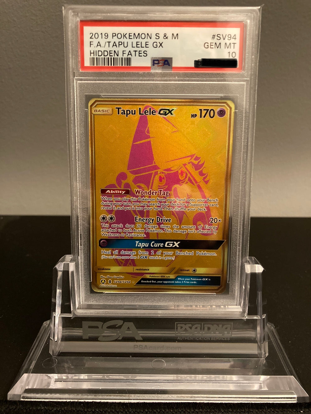 Tapu Lele GX - Hidden Fates: Shiny Vault - SV94 - PSA 10 - Deck Out Gaming