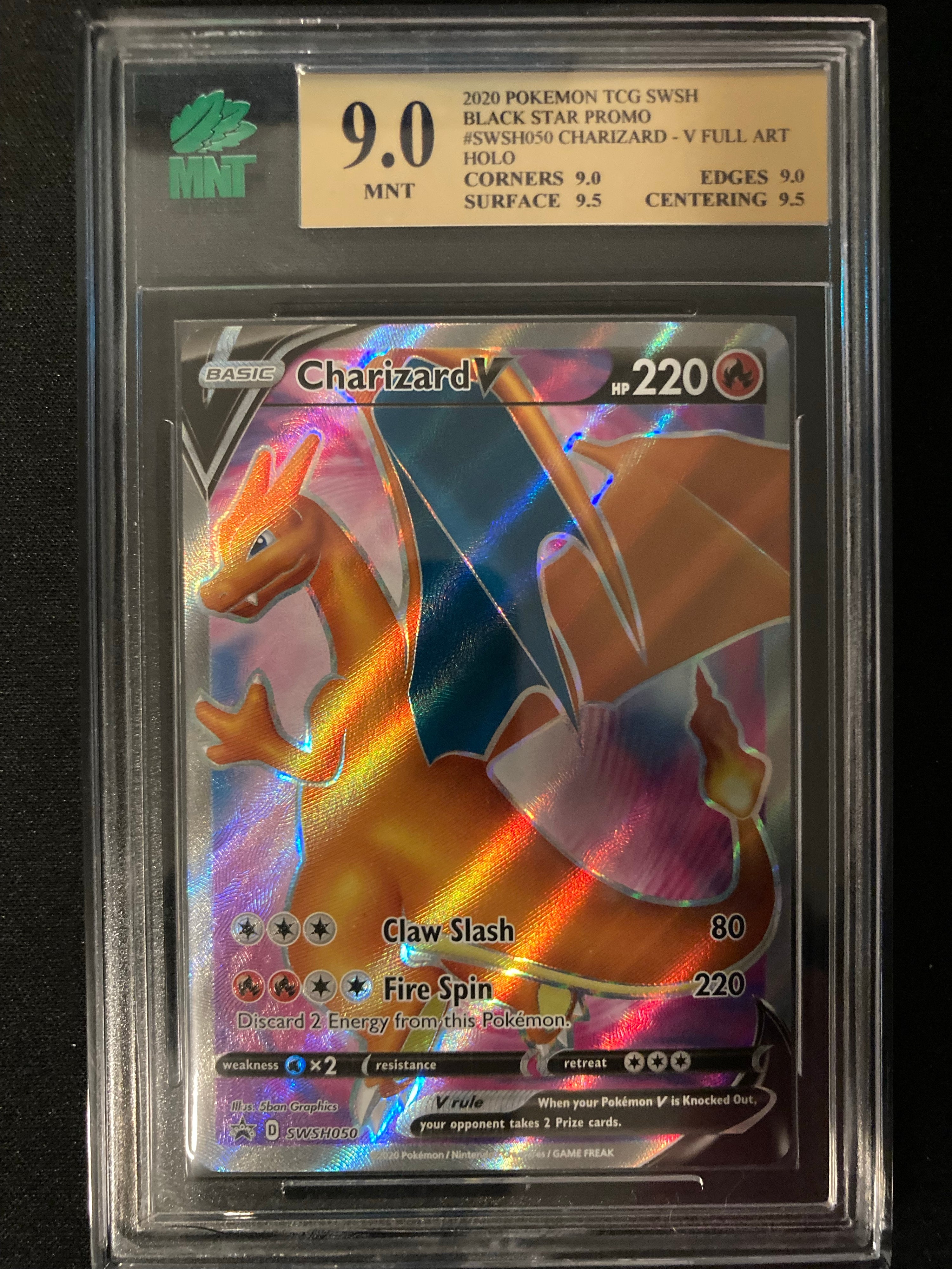 Charizard V - SWSH Promos - SWSH050 - MNT 9.0 (9.0/9.5/9.0/9.5) - Deck Out Gaming